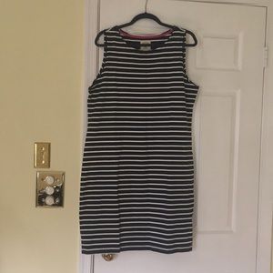 Joules Navy and Cream Stipe Dress